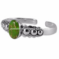 Grüner Kupfer Türkis Edelstein 925 Sterling Silber Armreif